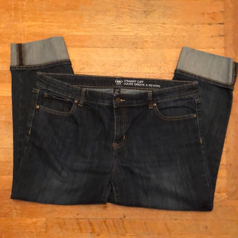 Gap straight cuff crop jeans
